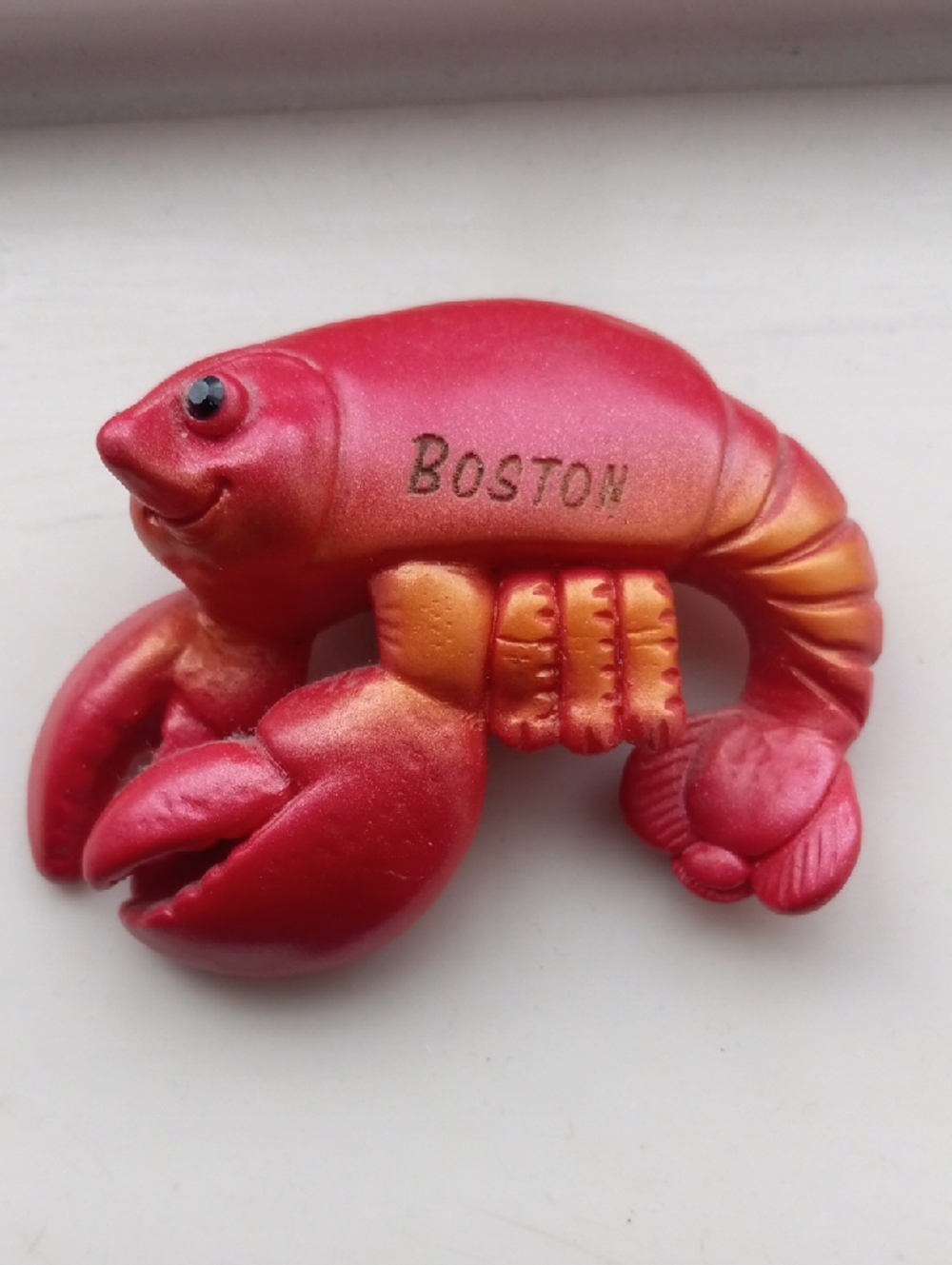 Vintage Boston Lobster Magnet Nautical Coastal Grandma